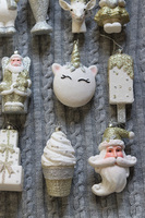 zestaw zawieszek choinkowych Toys, Złoto-Srebrna Kraina