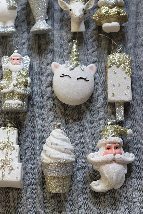 zestaw zawieszek choinkowych Toys, Złoto-Srebrna Kraina