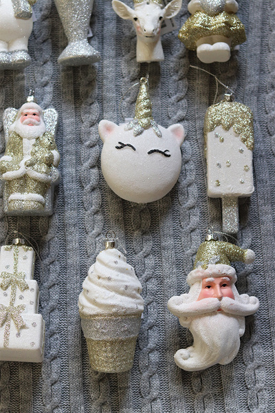 zestaw zawieszek choinkowych Toys, Złoto-Srebrna Kraina