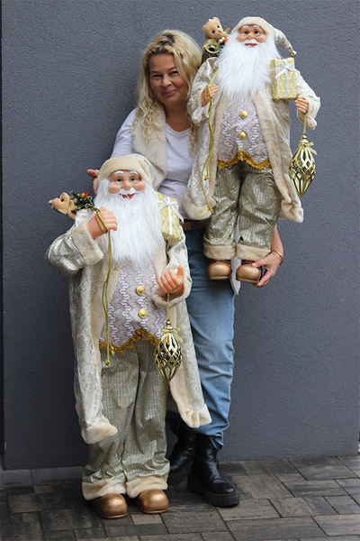 bożonarodzeniowa figurka/miękki stojący Mikołaj D, wys.118cm	