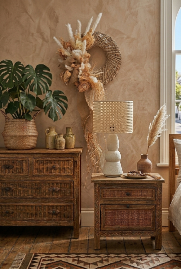 Boho House A, ceramiczna lampa stołowa