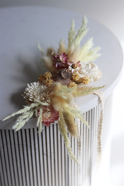 Boho Basket, dekoracja do koszyczka z suszu, wym.10x20cm