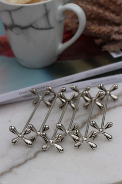 posrebrzane koziołki pod sztućce Silverito, 6 sztuk 