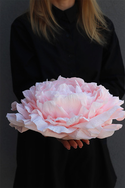 Paper Flower N, ręcznie robiony kwiat papierowy, wym.32x15cm