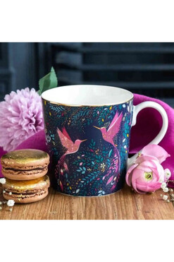 India Kolibry, kubek porcelanowy, małe, 344ml