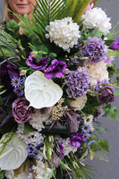 Fioleti, fioletowa wiązanka nagrobna,dł.105cm  