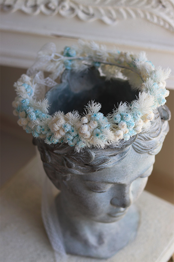 Nereida, wianek na głowę z roślin stabilizowanych, rozmiar uniwersalny