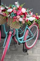 Bicycletta Primaveria, rower z dekoracją kwiatową