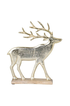 Xmas Gold, figurka świąteczna renifer B, wys.22cm