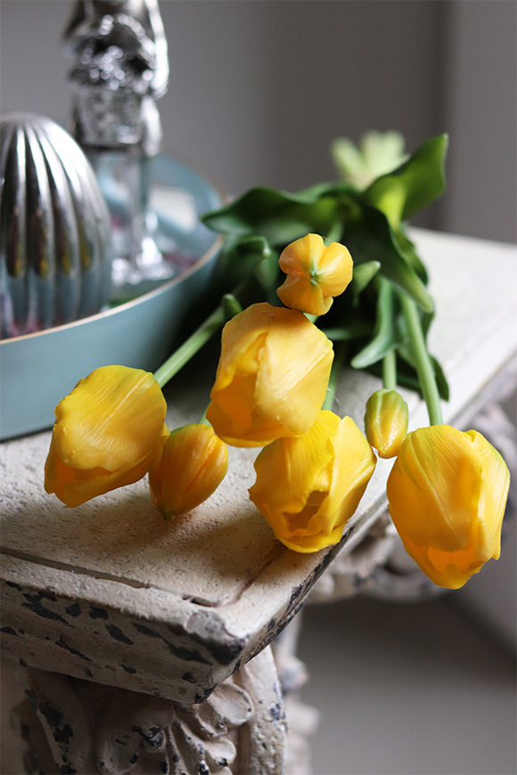 bukiet tulipan silikonowy Yellow Spring