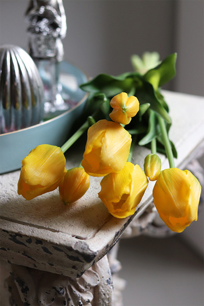 bukiet tulipan silikonowy Yellow Spring