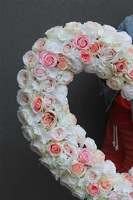 Pink Heart, duże serce z róż