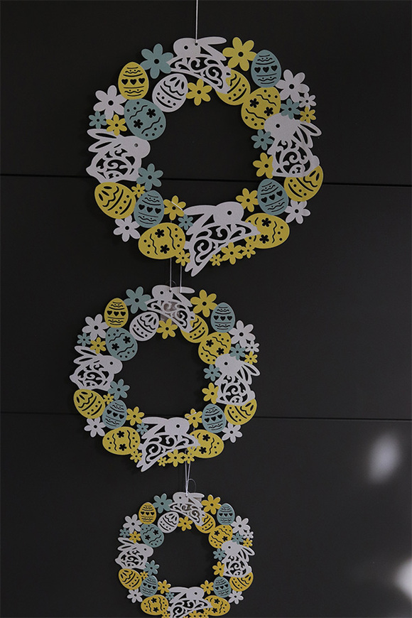 Easter Eggs, wielkanocny wianek zawieszka