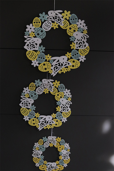 Easter Eggs, wielkanocny wianek zawieszka