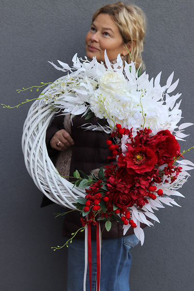 Polskość, wianek patriotyczny na drzwi