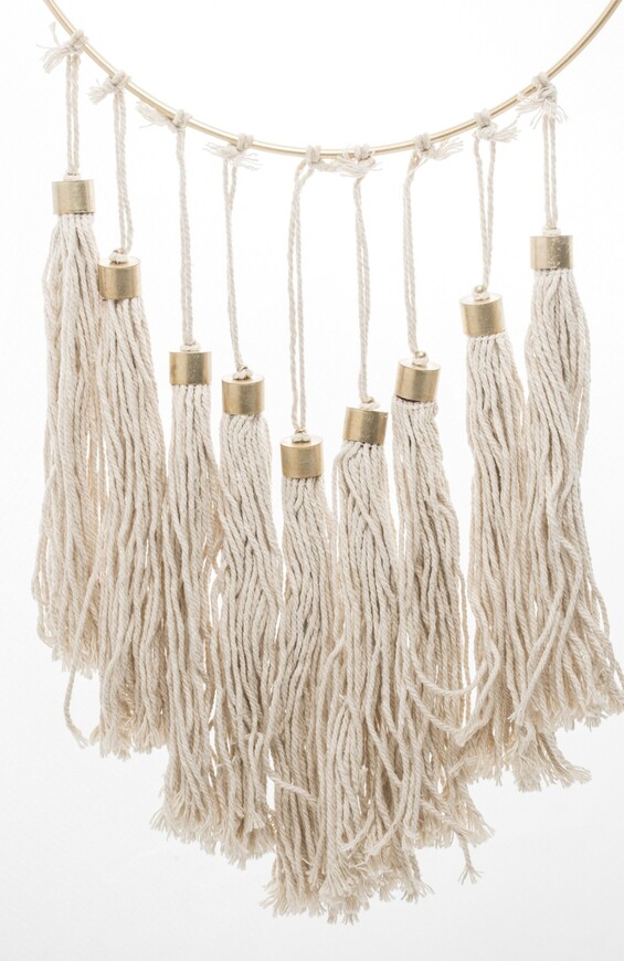 dekoracja ścienna Makrama / Łapacz Snów H, wym.71x25cm