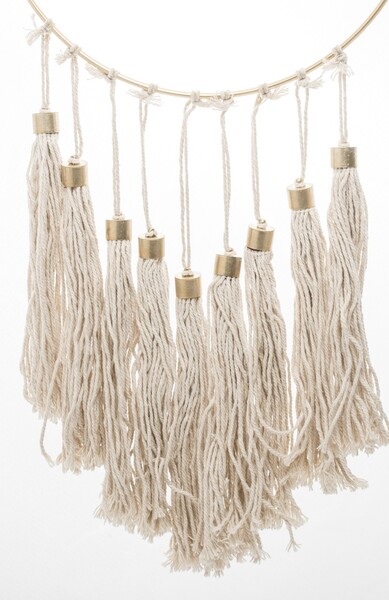 dekoracja ścienna Makrama / Łapacz Snów H, wym.71x25cm