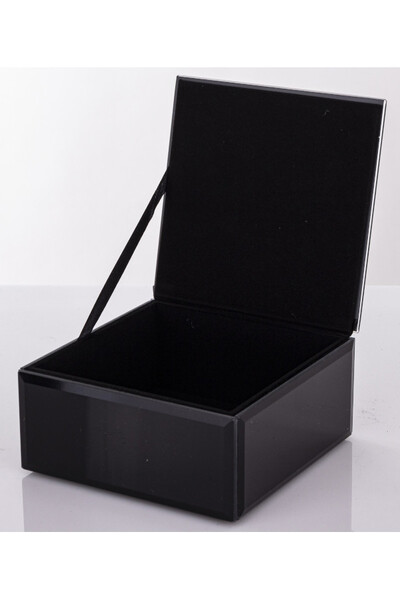 szklane puzderko szkatułka z agatem