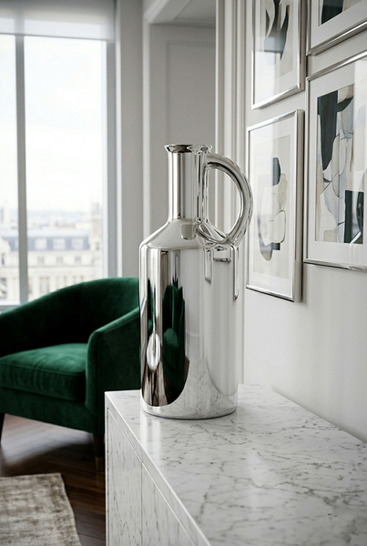 Village Glamour, wazon ceramiczny z uchem
