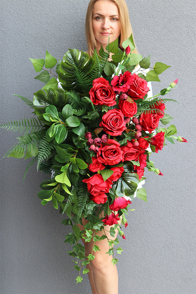 Dekoluena Red, komplet dekoracji nagrobnych