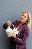 Nedde, dekorowany koszyczek wielkanocny, wys.24cm