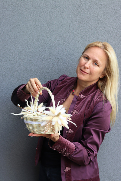 Nedde, dekorowany koszyczek wielkanocny, wys.24cm