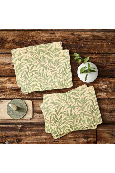 Willow Bough Green, podkładki korkowe, średnie