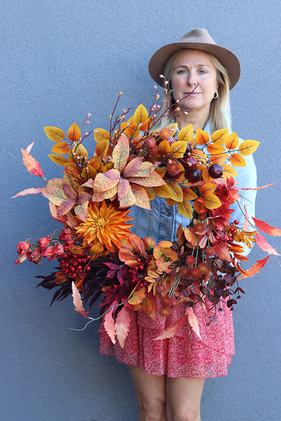 Autumn Design New, jesienny wianek na drzwi, śr.65cm