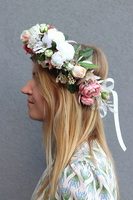 Wedding Crown, ślubny wianek na głowę / dla Panny Młodej, rozmiar uniwersalny
