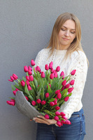 Volcan Magenta Tulips 2, komplet dekoracji nagrobnych