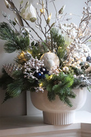 Magnolia Winter Blue, zimowa kompozycja w osłonce