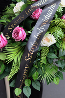 Voltana, elegancka wiązanka pogrzebowa z szarfą