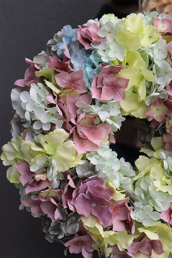 Bellia Hortensja, bogaty wianek dekoracyjny	