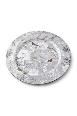Słowiki, ozdobny podtalerz ze wzorem, śr.33cm