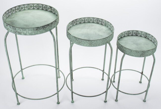 Fiori Blue kwietnik / stojak, kpl. 3 szt.