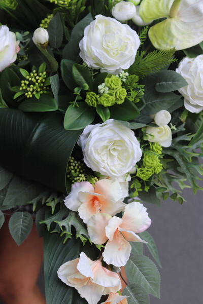 Fluena Modena, komplet dekoracji nagrobnych, kompozycja + bukiet