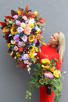 Jesienna Pogoda 2, kolorowa wiązanka nagrobna