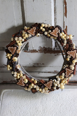 bożonarodzeniowy wianek, Piernikowe Królestwo, śr.30cm