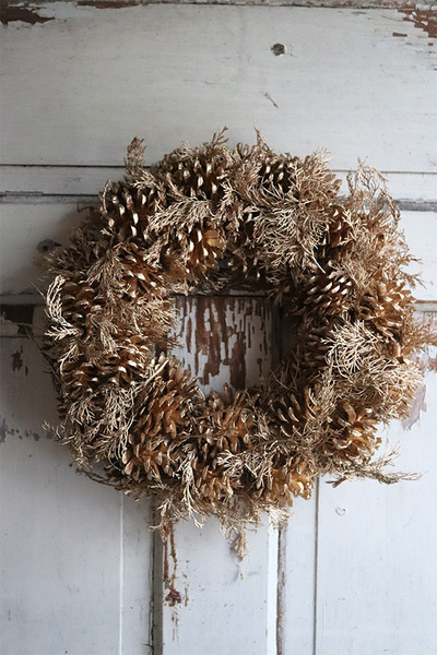 efektowny wianek, Złota Zima, śr.36cm 