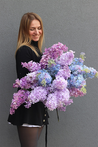 Bzy Deluxe Premium, gumowy bez kwitnący lilak