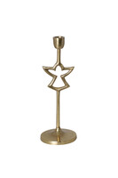 Xmas Gold, świąteczny świecznik złoty z aniołem