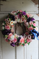 bardzo duży wianek na drzwi Leokadia 2, śr.50cm 