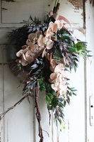 Elanea Orchid Branch, efektowny wianek na drzwi, wym.53x90cm 