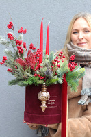 Boretto, flowerbox świąteczny