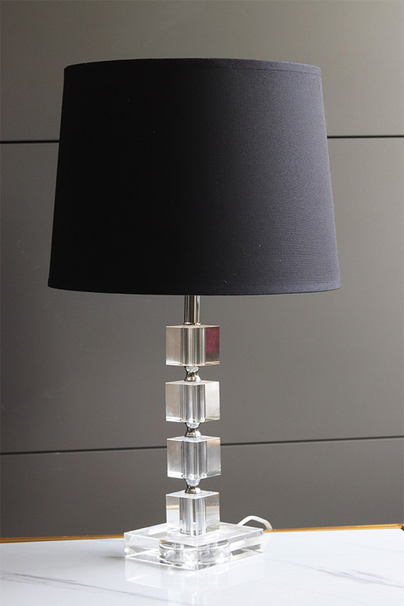 Louise Crystal, lampa stołowa, bez abażura