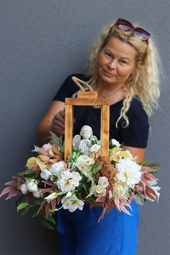 Angelo Garden Memorana, kompozycja nagrobna w lampionie, wys.40cm