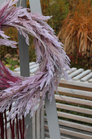 Wrzosowisko, dekoracyjny wianek z traw boho