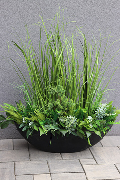 Laos Black Jedda, kompozycja ze sztucznymi trawami, wys.93cm