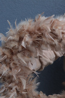 Fluffy Spring, wielkanocny wianek z piórami, różowy