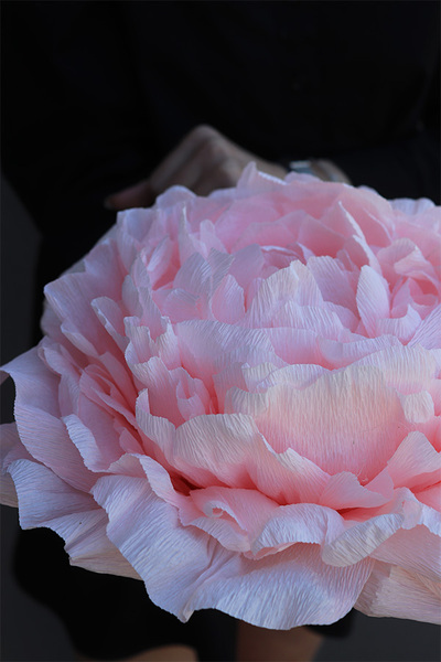 Paper Flower N, ręcznie robiony kwiat papierowy, wym.32x15cm